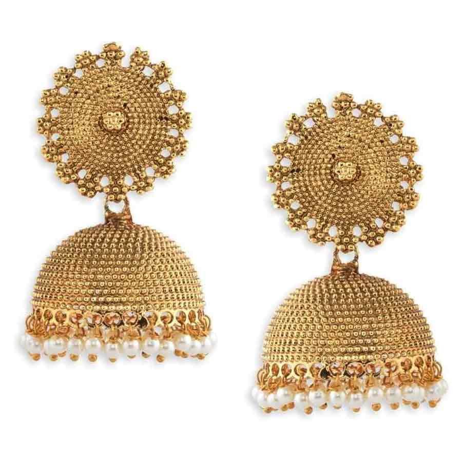 Earrings gives Classy, Unique and Shiny treat that you will wear forever. The Earrings are made with high quality allergen free material, ensuring to not harm your skin and are also suitable for all type of skins and also does not lose its shine over a long period of time.
