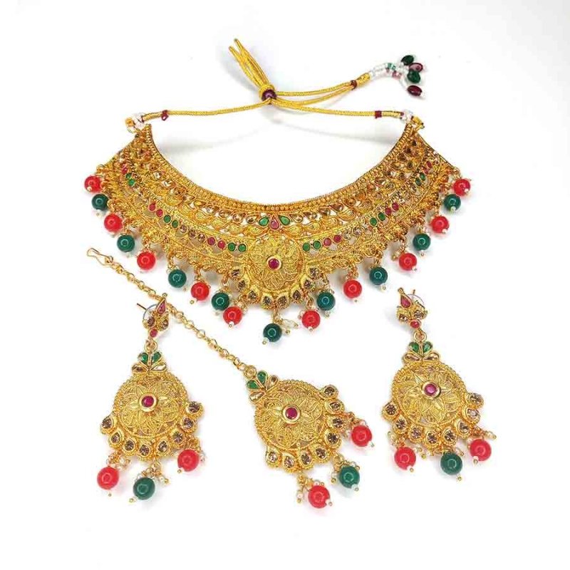Multi Colour Antique Necklace Set Best Design Accessories