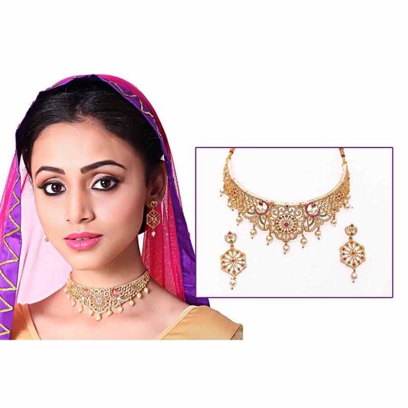 Stylish Party Wear Necklace Kayaa Fashion Jewellery Presents These Stylish Necklaceare Suitable For Wedding And Party