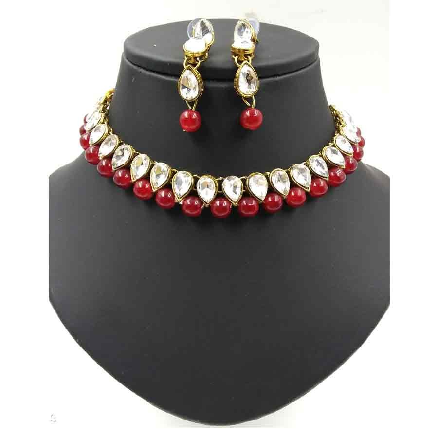 This Necklace set Looks Very Fashionable And Beautiful, Wearable At any Occasions, Wearing dresses according to the Necklace Colour Gives you Perfect look at reasonable Price. The quality Of Necklace Is not Compromised It Has Good Quality.