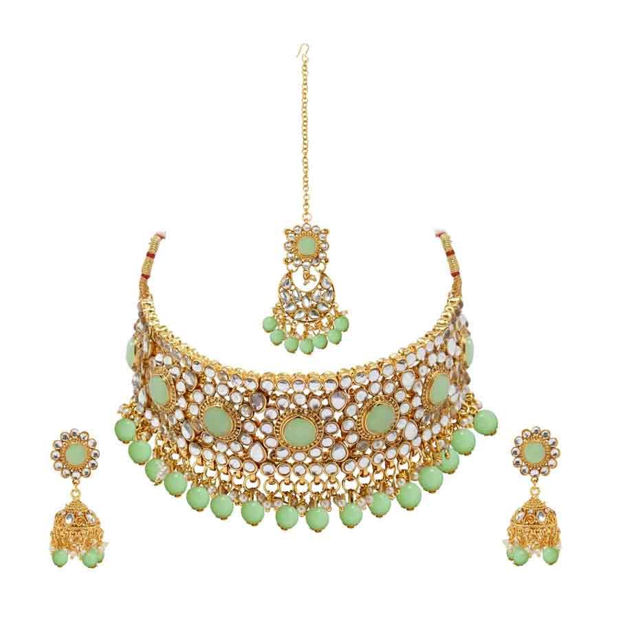 Bollywood Padmavat Design Jewellery Gold Plated Choker Seeks Attraction