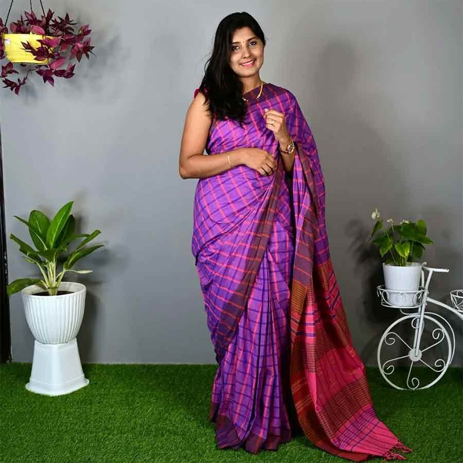 Kerala Saree With Embroidery Work | GERMA BAZAR L.L.P