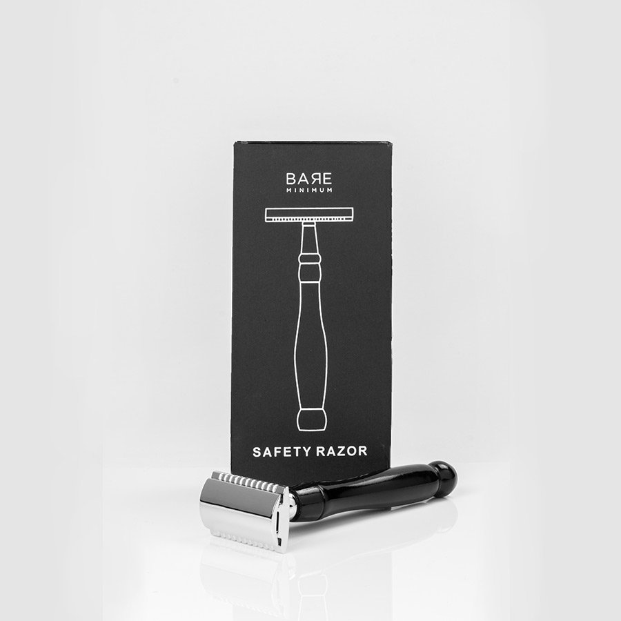 Bare Minimum | Shaving Razor| Gender-Neutral | With Bio-degradable Bamboo Handle | Includes 5 Recyclable Blades. 
