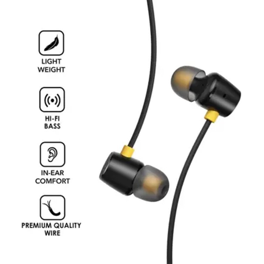 Helo Kuki ZE32 For P0C0 X4 Pro/M4 Pro/M3 Pro/M3/X3/M2/M2 Pro/C3 Wired Headset  (Black, In the Ear)