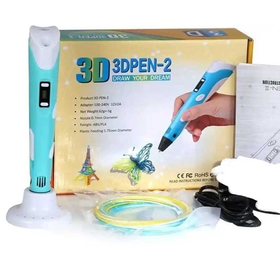 3D Pen For Pen with 3 x 1.75mm ABS/PLA Fila men for Kids/adults/children with LCD Display and USB Cable(3D-Printing Pen for 3D Drawing, Doodling, Arts, Model Making) (3D Printing Drawing Pen) 3 to 6 Years, 6 to 10 Years, 10 Years & Above