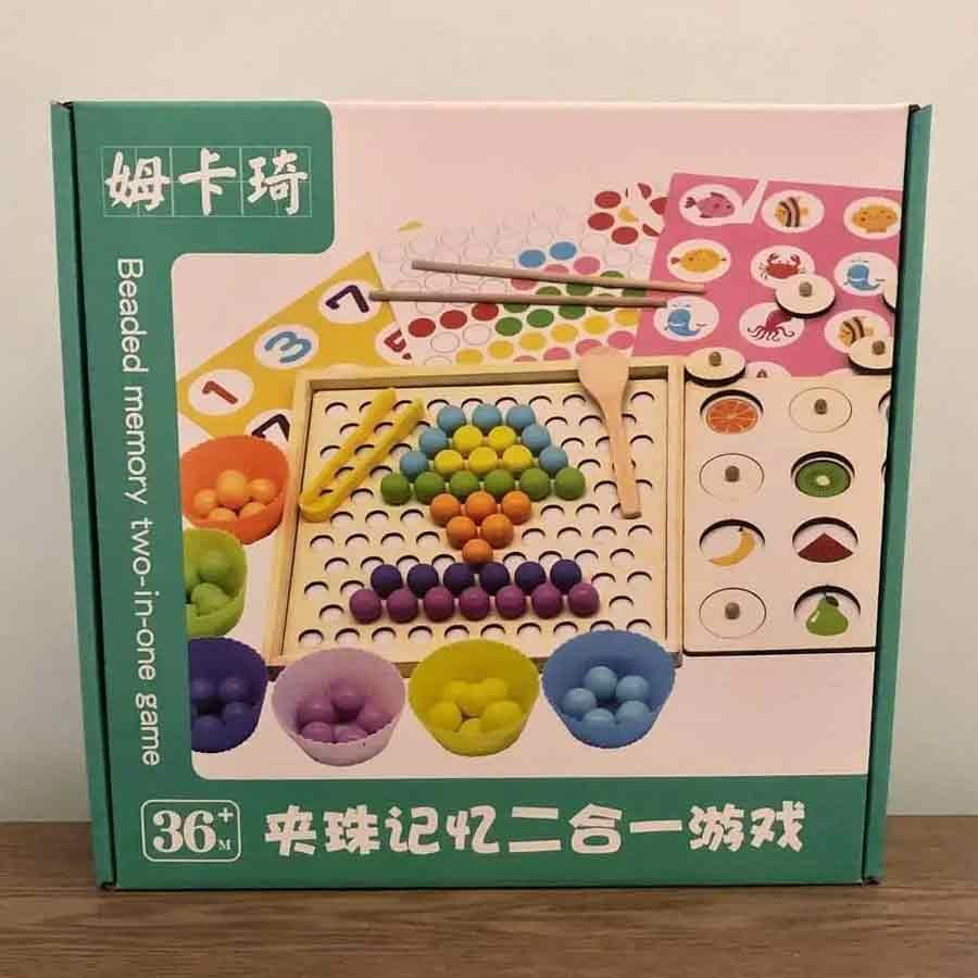 Beaded memory 2 in 1 game - 1 to 3 Years, 3 to 6 Years, 6 to 10 Years
