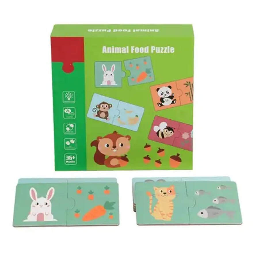 Animal food puzzle
Package Include: 10 different puzzles