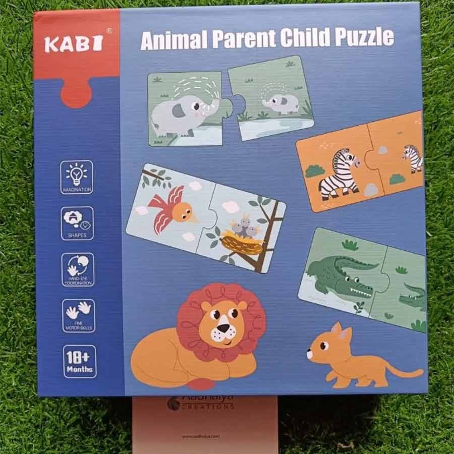 Animal Parent Child Puzzle for Kids Animal Families â€“ Learning Animals, Animal Matching Game