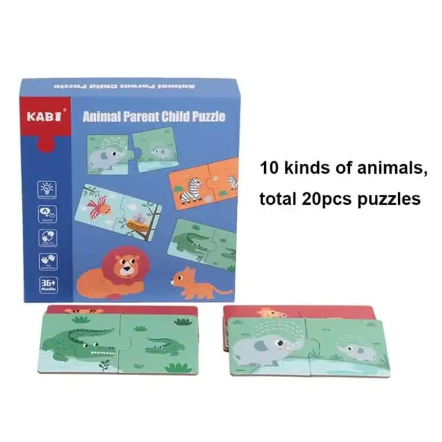 Animal Parent Child Puzzle for Kids Animal Families â€“ Learning Animals, Animal Matching Game