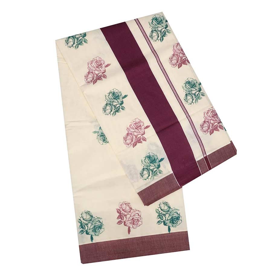 Drape yourself in this floral fiesta for the upcoming Onam festivities. The vibrant and bold prints portrayed over the weave give this vintage piece a classic aura. A versatile and timeless collection for every year wardrobe.