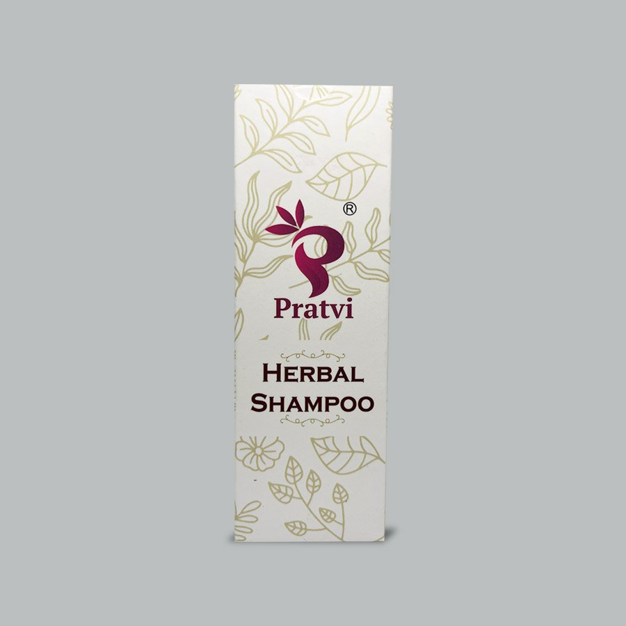 Pratvi shampoo is made with Hand picked natural ingredients.
Pratvi 100ml herbal shampoo is infused with herbs like Aloevera, Jatamanji, Amla and more.
These herbs helps to keep your hair healthy and looks shining.
Aloevera helps to get relief from Dandruff and Itchy scalp.
Pratvi products are Tested in lab before selling our products.