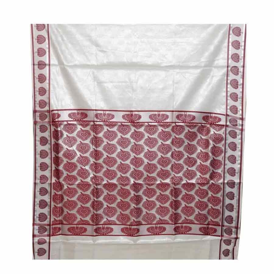 Silver Tissue Kerala Saree