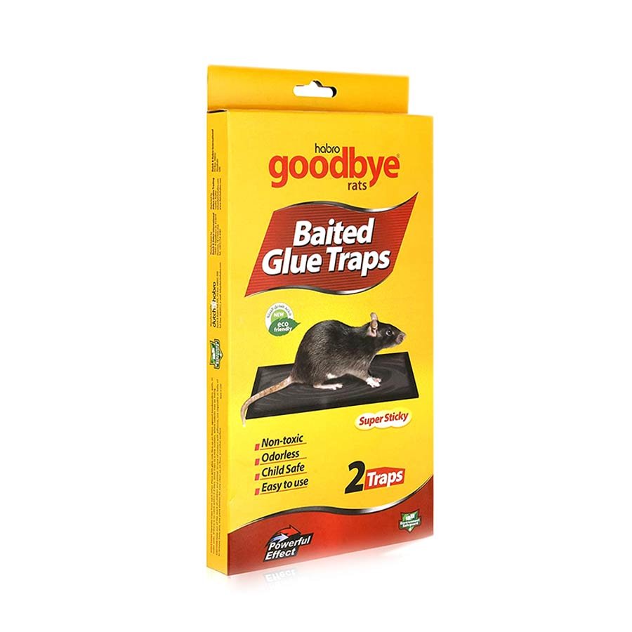 Habro Goodbye Rats Baited Glue Trap  2 Pieces