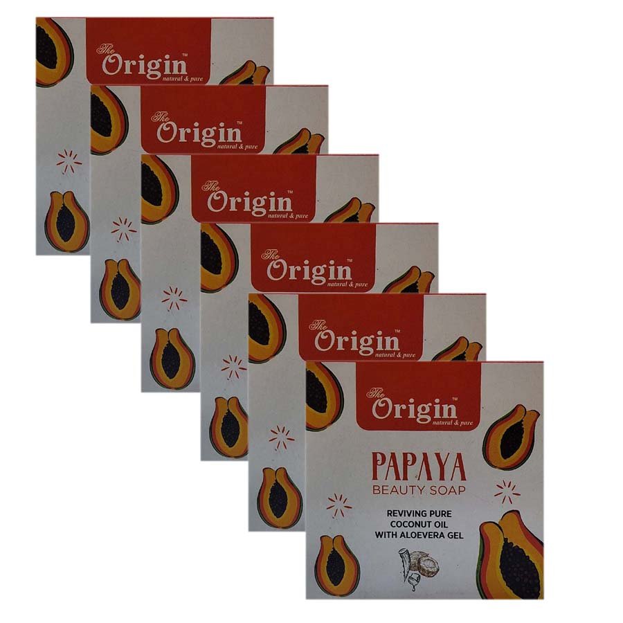 Pappaya Soap  Combo Pack 5 + 1 (100gm Each) 