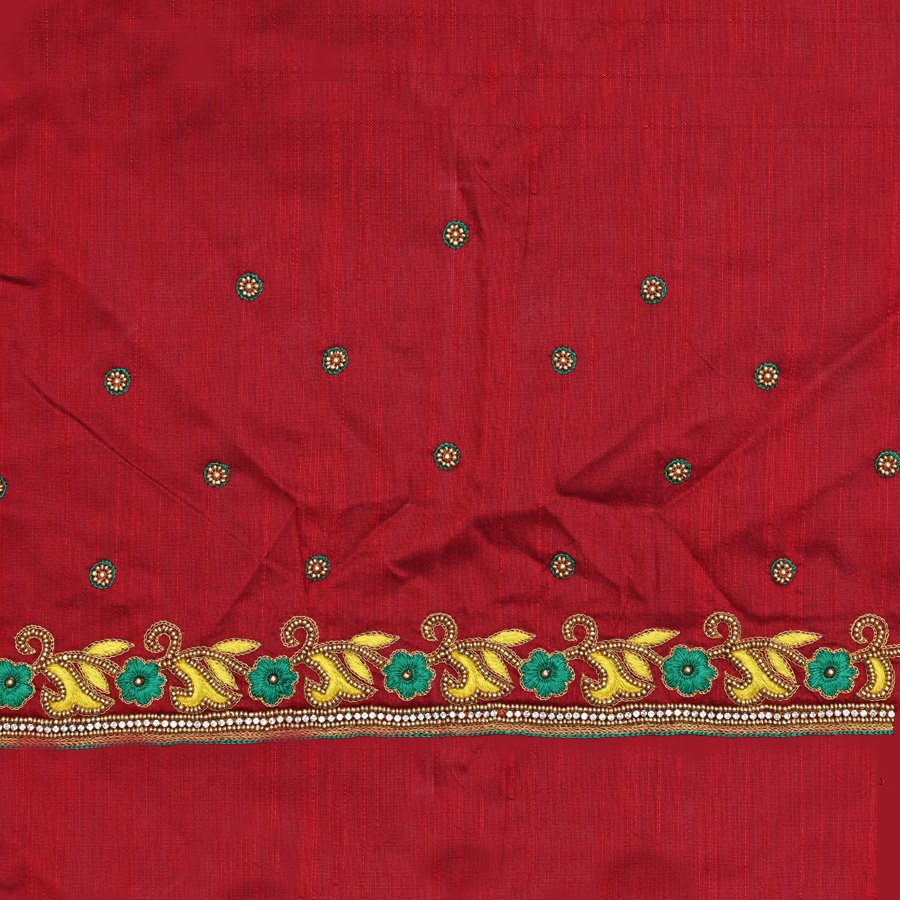 Made To Order Hand Embroidered Blouse Fabric
