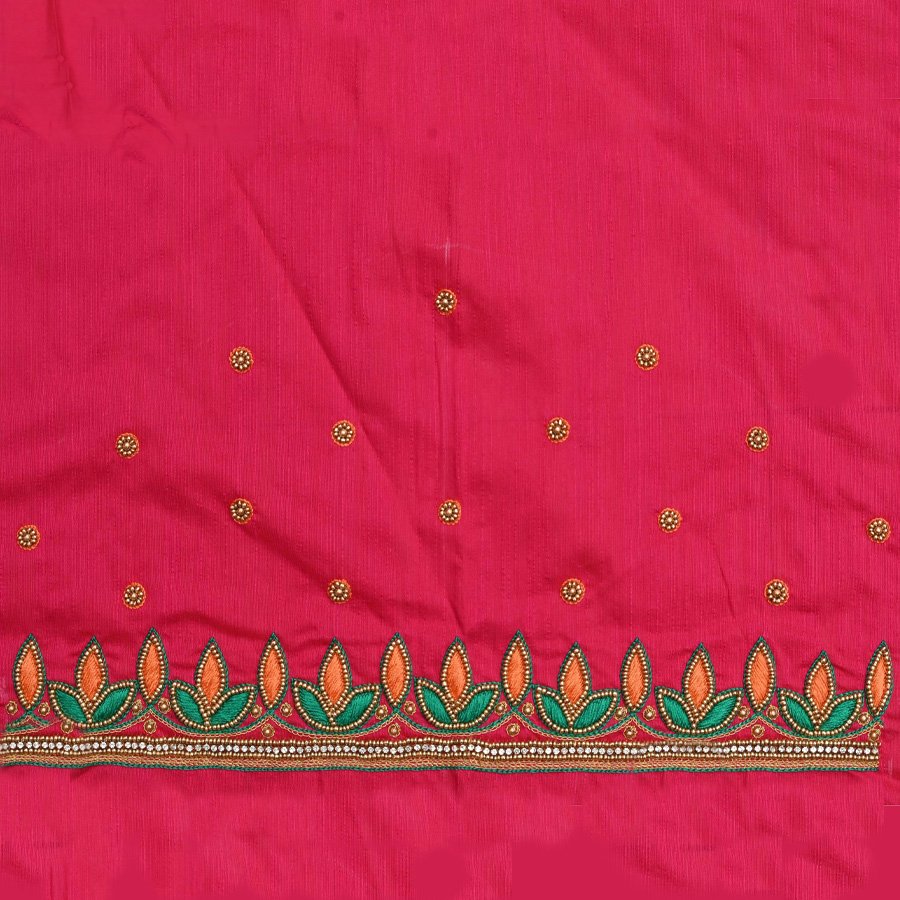 Made To Order Hand Embroidered Blouse Fabric
