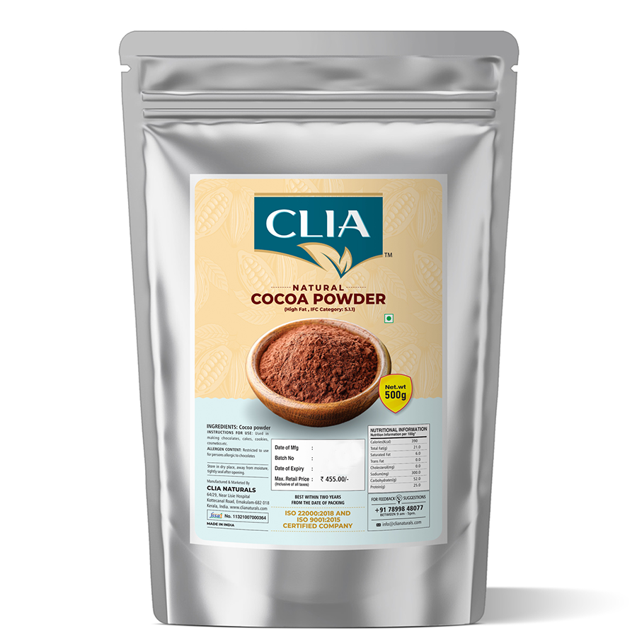 Cocoa Powder (High Fat)  - 500 gms 