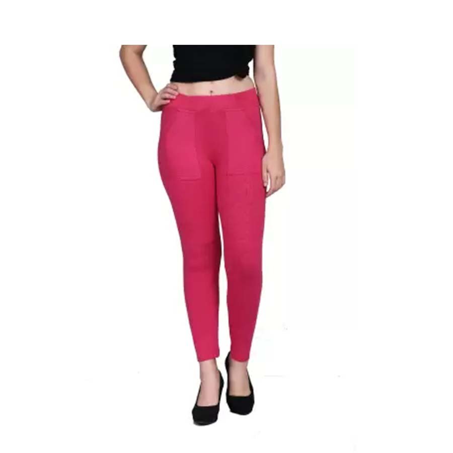 Kony Multicolor Jegging Solid Navy Black And Pink
