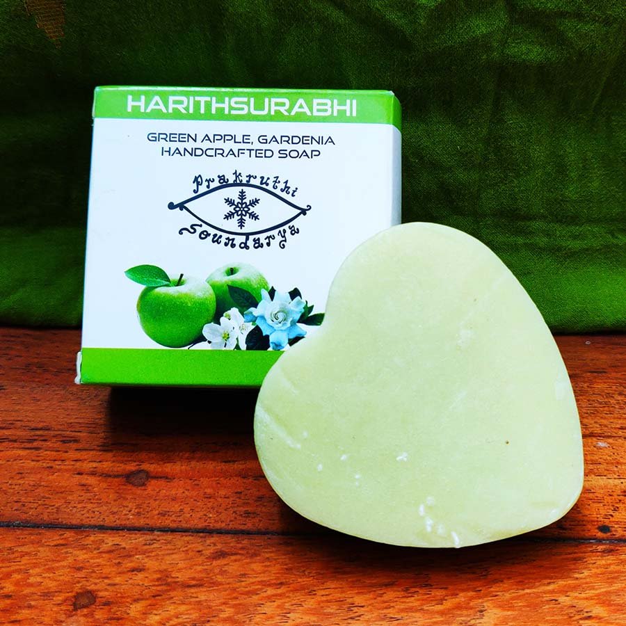 Green apple Gardenia Hand Crafted Soap 100 gms
