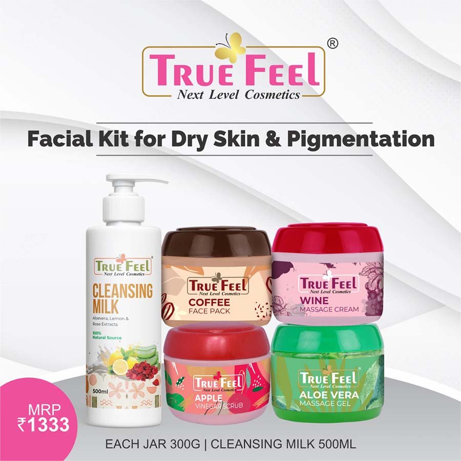Facial Kit For Dry Skin And Pigmentation Dry Control with Glow

