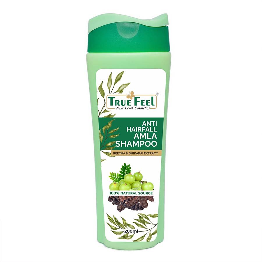 True Feel Anti Hair Fall Amla Shikakai Herbal Shampoo Growth Strength Split end Damaged Thinning