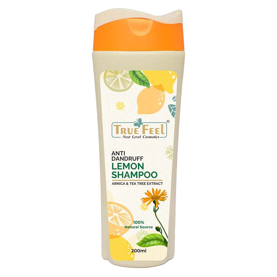 True Feel Anti Dandruff Lemon Shampoo Lemon Extract  Arnica  Tea Tree Extract Anti-Fungal And Anti-Bacterial