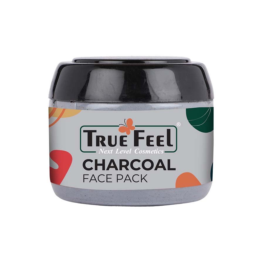 True Feel-Charcoal Whitening Instant Glow Facial Face Pack, Acne Scar, Dark Circle, Anti-Oxidants, Nourishment & Soft Textured, face, Men & Women(300gm)
