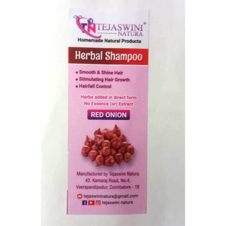 Tejaswini Natura Hairwash paste arappu And Shikai Paste 1 x 100 grams Plus Shampoo Red Onion 1 x 250 ml