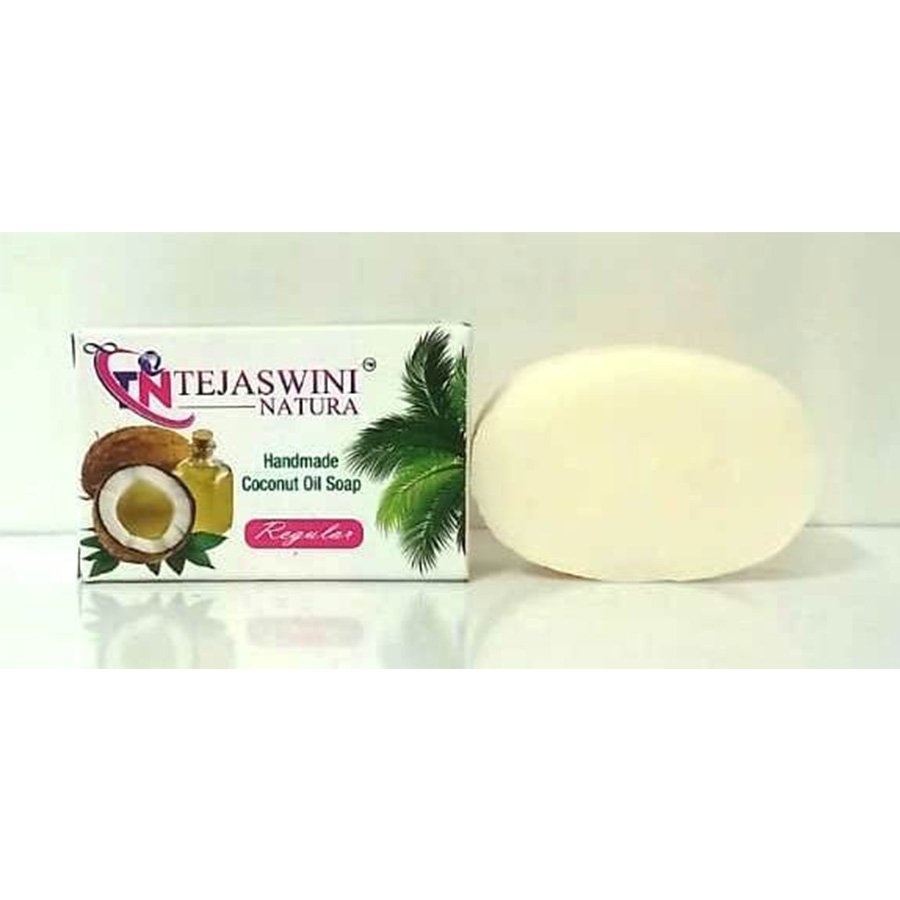 Tejaswini Natura Homemade Coconut oil Soap REGULAR Large pack 10 Nos x 75 grams