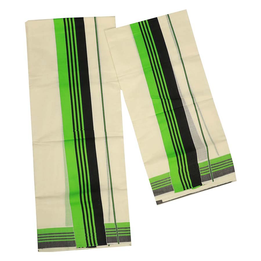 Setmundu With Green And Black Stripes Kara
