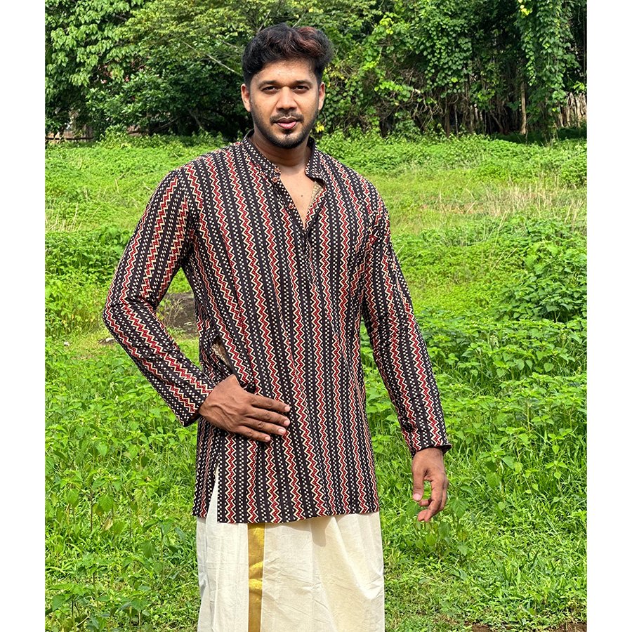 Men's Ajrakh Kurta