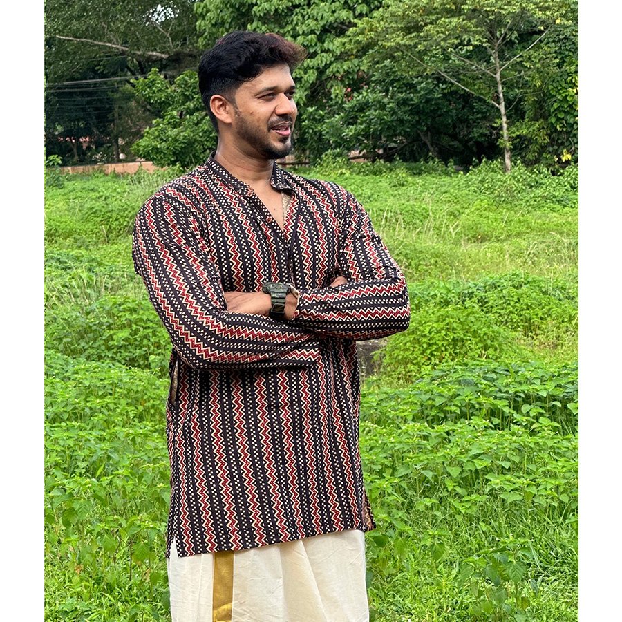 Men's Ajrakh Kurta